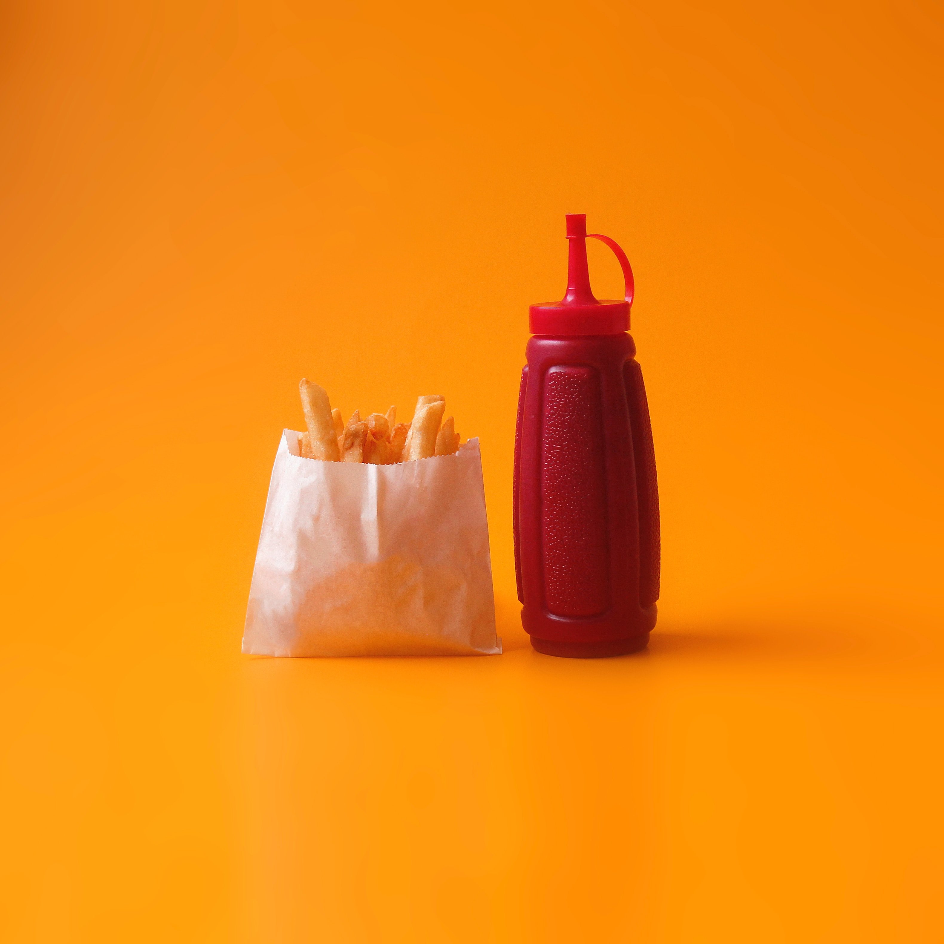 fries and ketchup